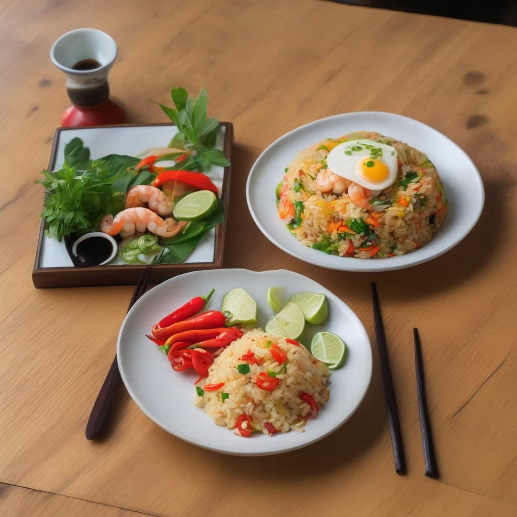 Ka Pao Fried Rice (Has Shrimp)